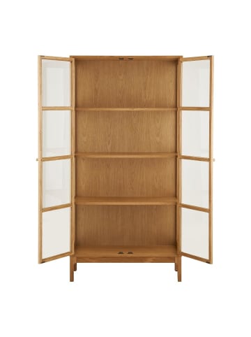 ebuy24 Vitrinenschrank Vigga Eiche 90 x 40 cm