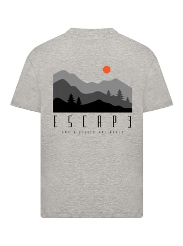 F4NT4STIC T-Shirt Escape Discover the World Forest Landscape in grau meliert