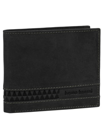 Bruno Banani Geldbörse echt Leder in schwarz