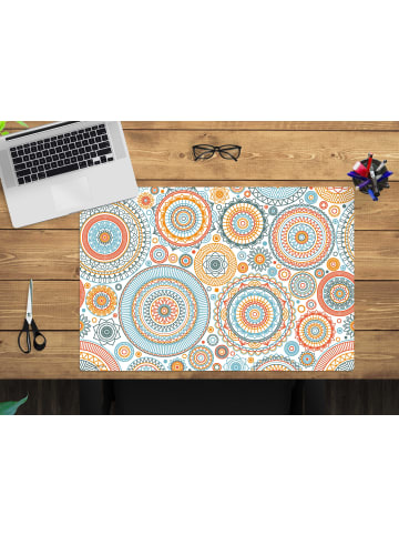 Cover-your-desk.de  Schreibtischunterlage – “Mandala mit Kreisen“ (L)60 x (B)40 