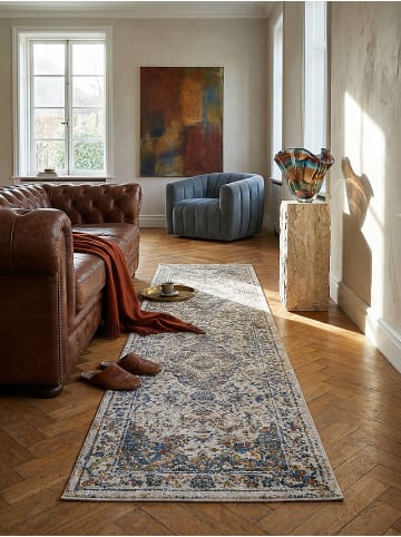 KADIMA DESIGN Teppich Kurzflor Strapazierfähig ADUR Vintage Wohnzimmer in Multicolor-Erdtöne