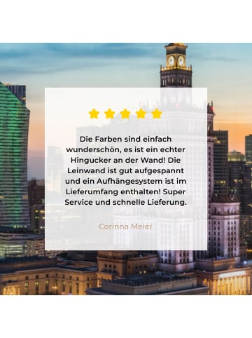 MuchoWow Leinwand bilder Erleuchtete Stadt (BxH)