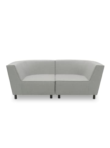 58 aufm Kessel GARTENLOUNGE Sofa 2-Sitzer Brandie 206x77x103 mit Outdoorbezug silber