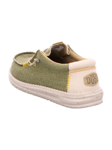 Hey Dude Mokassins Schnürschuhe in Grün