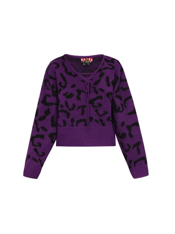 myMo ROCKS Sweater in purple black