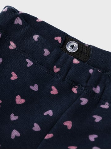 name it Hose 2er-Set Regular Fit Elastisch Allover-Print in Dunkelblau-2