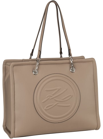 Karl Lagerfeld Shopper K/Autograph Soft LG Tote in Stone