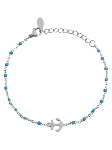 Adeliás Damen Armband aus Edelstahl 15 cm in silber