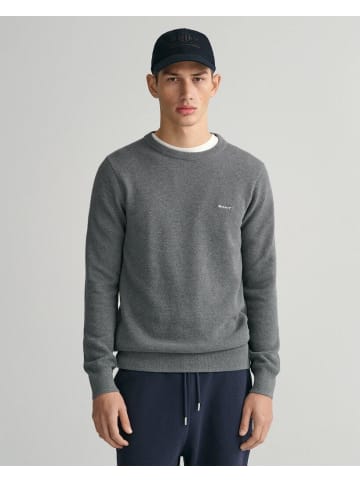 Gant Pullover in Dark Grey Melange