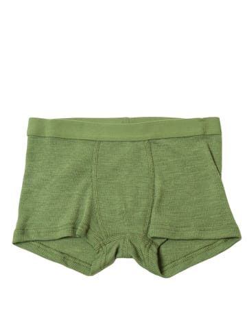 Joha Boxershorts Merinowolle/Seide in dark sage