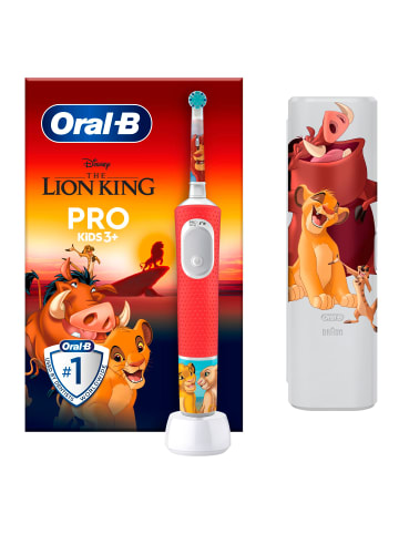 Oral-B Elektrische Kinderzahnbürste "Vitality Pro Kids König der Löwen"+ Reiseetui