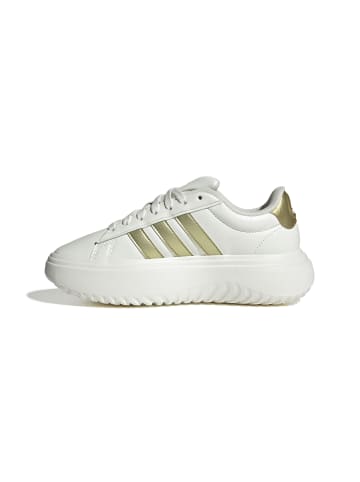adidas Schnürschuhe GRAND COURT PLATFORM in cwhite/goldmt/owhite