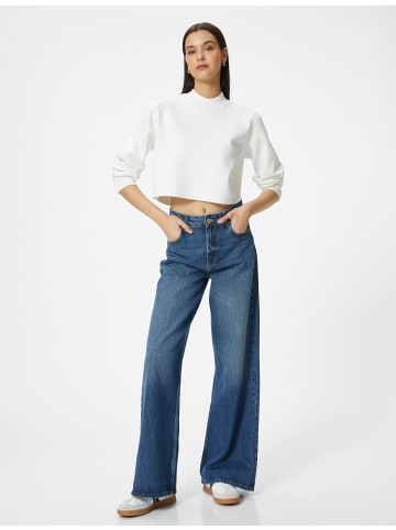 KOTON Sweatshirt in Ekru