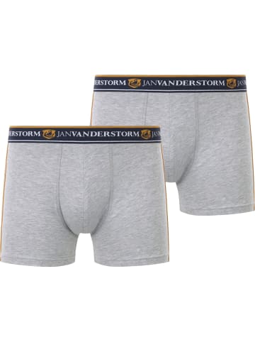 Jan Vanderstorm 2er Pack Retropants JORDEBALD in grau