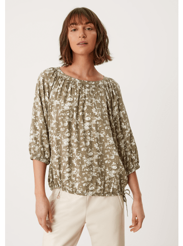 s.Oliver Bluse 3/4 Arm in Braun-creme-olive