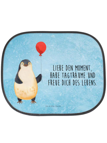 Mr. & Mrs. Panda Sonnenschutz Autofenster Pinguin Luftballon mit... in Eisblau