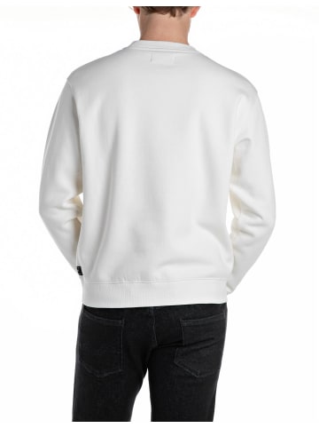Replay Sweatshirt BRUSHED FLEECE in Weiß