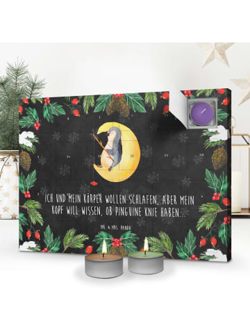 Mr. & Mrs. Panda Adventskalender Pinguin Mond mit Spruch in Kreidetafel