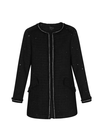 DreiMaster Women Coat in black glitter