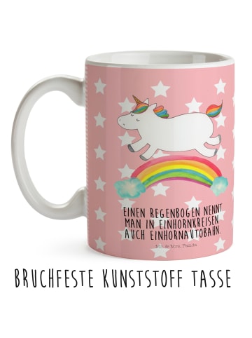 Mr. & Mrs. Panda Kinderpott Einhorn Regenbogen mit Spruch in Rot Pastell