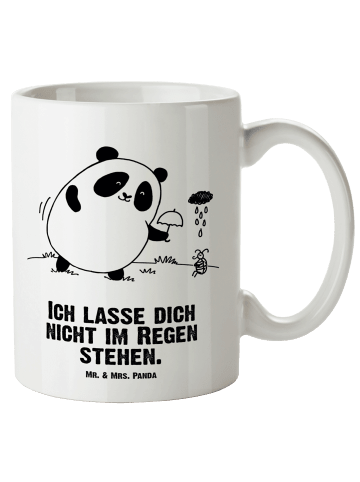 Mr. & Mrs. Panda Keramikbecher Panda ZuMenschmenhalt mit Spruch in Weiß