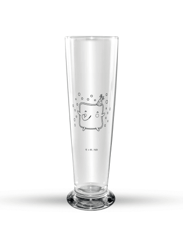 Mr. & Mrs. Panda Trinkglas Toast Party ohne Spruch in Transparent