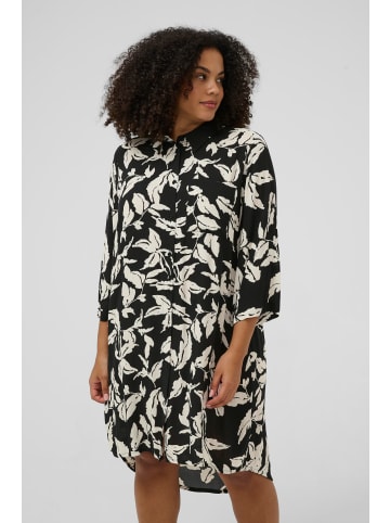 KAFFE curve Langarm - Hemd KChilda Loose fit in Black Chalk Leaves