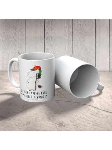 Mr. & Mrs. Panda Plastikbecher Einhorn  mit Spruch in Weiß