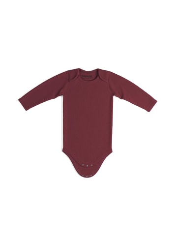 Sämann Baby Body aus 100% Bio-Baumwolle Schlupfbody langarm gerippt Raspberry