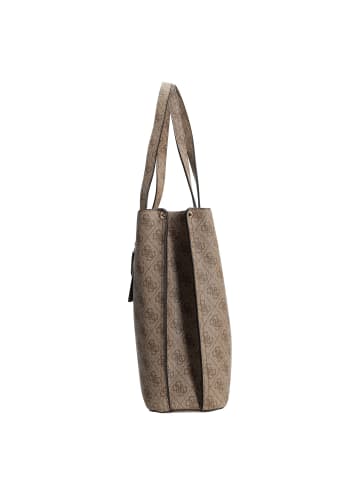 Guess Meridian II Girlfriend - Shopper 37 cm (coal logo) in latte logo