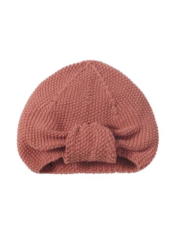 nordic coast company  Baby Turban Mütze Strick Kupfer - 6-12 Monate