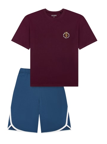 Schiesser Schlafanzug Nightwear Cotton in Pflaume