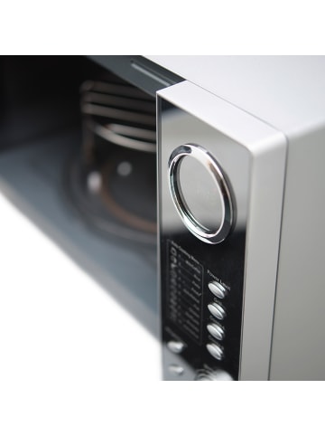 HKoenig Mikrowelle mit Grill VIO9 in Silber