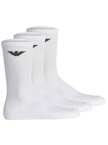Emporio Armani Socken 3er Pack in Weiß