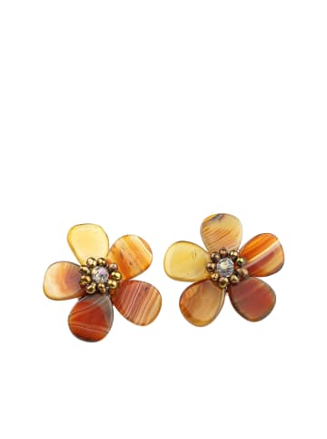 collezione alessandro Ohrclips " Blossom " in orange