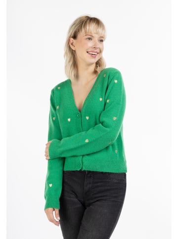 myMo Damen Strickjacke in Grün