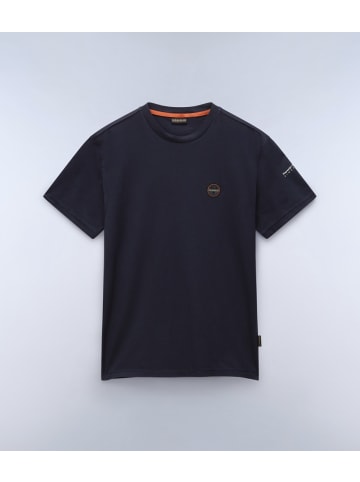 Napapijri T-Shirt "S-Badge Ss" in Blau