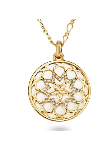 Lulu & Jane Halskette Metall-Legierung verziert mit Kristallen von Swarovski® in gelbgold