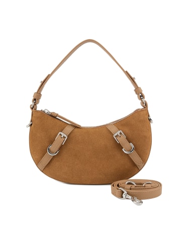 Les Visionnaires Enya Schultertasche Leder 26 cm in golden brown - caramel