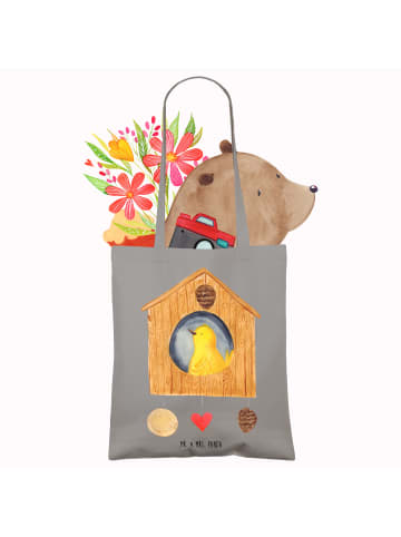 Mr. & Mrs. Panda Einkaufstüte Vogelhaus Home ohne Spruch in Light Grey
