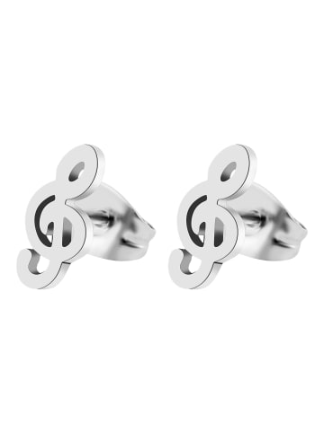 Adeliás Damen Ohrringe – Ohrstecker Schlüssel aus Edelstahl in silber