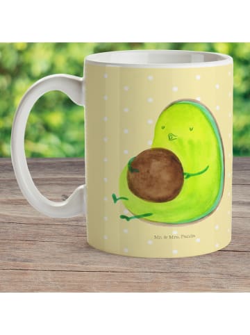 Mr. & Mrs. Panda Becher Avocado Pfeifen ohne Spruch in Gelb Pastell