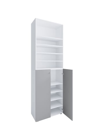 ebuy24 Schuhschrank Lona2XL10DTR weiß Weiß 70 x 39 cm