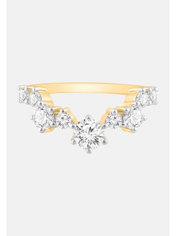 Ethische Diamanten Ring aus 375 Gelbgold mit Lab Grown Diamant