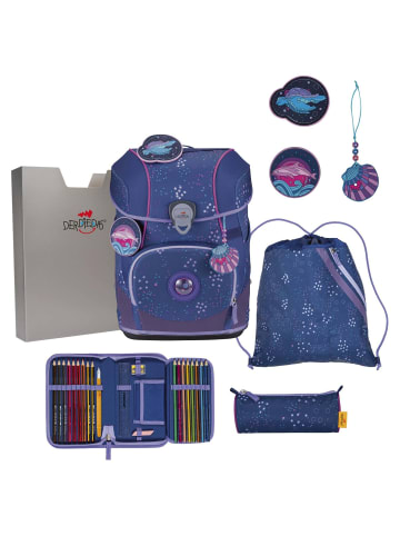 DerDieDas ErgoFlex Tiny - Schulranzen Set 5tlg. 900g (Deep Ocean) in Deep Ocean