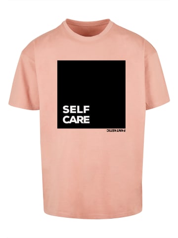 F4NT4STIC Heavy Oversize T-Shirt SELF CARE OVERSIZE TEE in amber