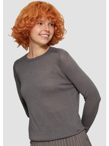 QS Strickpullover langarm in Grau