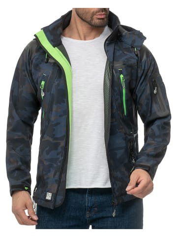 Geographical Norway Herren Regular Fit Softshelljacke in Navy-Green