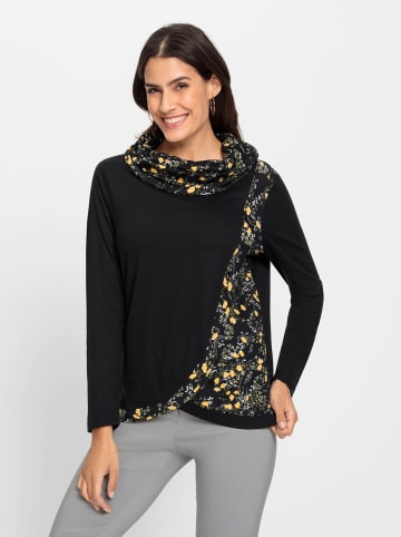 WITT WEIDEN Print-Shirt in schwarz-ocker-bedruckt