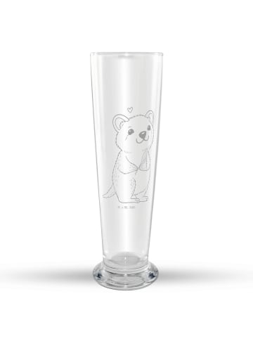 Mr. & Mrs. Panda Glas mit Gravur Quokka Happy ohne Spruch in Transparent